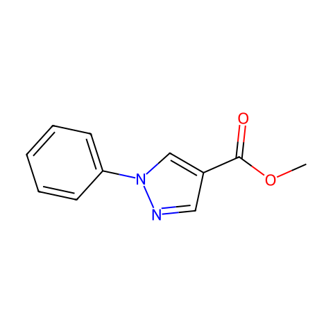 1-Phenyl-1H-Pyrazole-4-Carboxylic Acid Methyl Ester结构图
