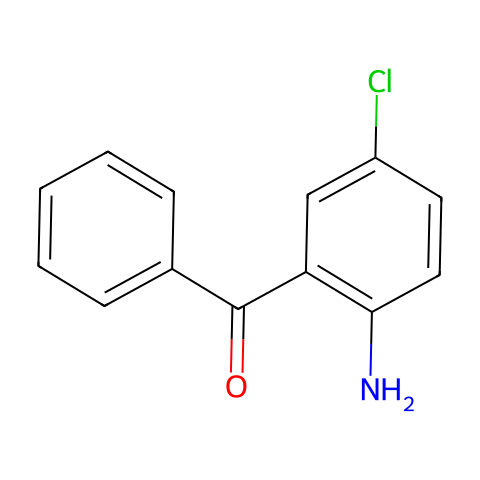 2-氨基-5-氯二苯甲酮结构图