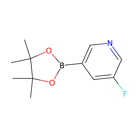 3-氟-5-(4,4,5,5-四甲基-1,3,2-二氧硼戊环-2-基)吡啶结构图