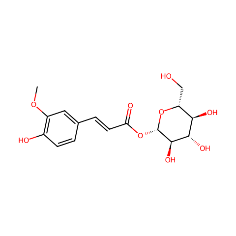 Ferulic Acid Acyl-β-D-glucoside结构图