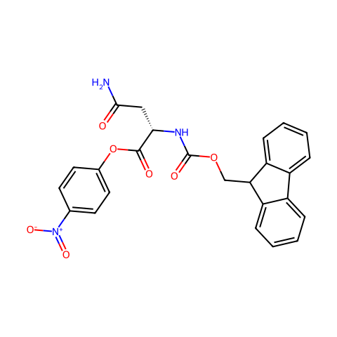 N-FMOC-天冬氨酸-对硝基苯酯结构图
