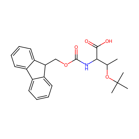 芴甲氧羰基-O-叔丁基-L-苏氨酸结构图
