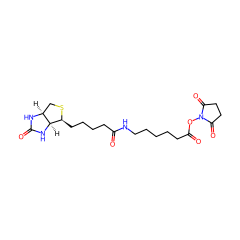 N-琥珀酰亚氨基6-生物素氨己酸结构图