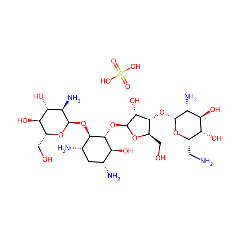 Paromomycin, sulfate (1:1)结构图