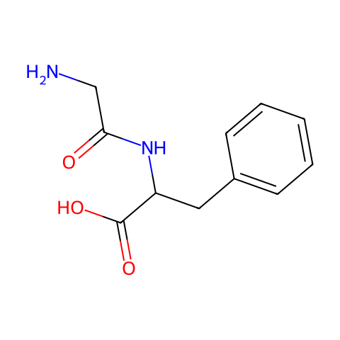 甘氨酸-DL-苯丙氨酸结构图