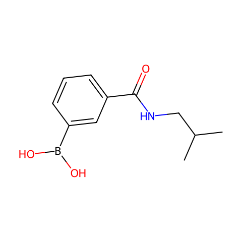 3-(Isobutylaminocarbonyl)Phenylboronic Acid结构图