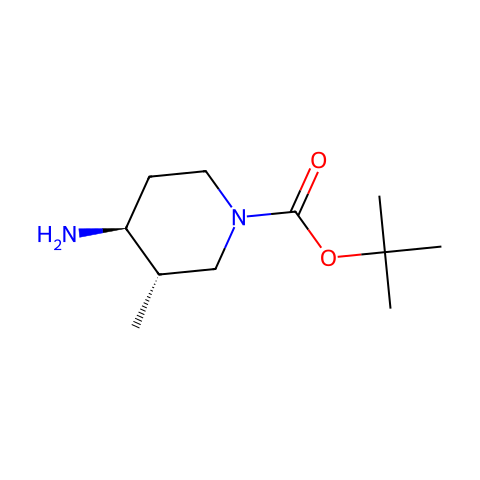 tert-butyl (3S,4S)-4-amino-3-methylpiperidine-1-carboxylate结构图