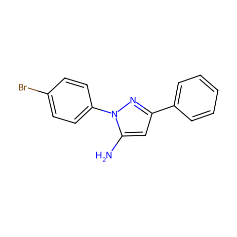 5-氨基-1-(4-溴苯基)-3-苯基-1H-吡唑结构图