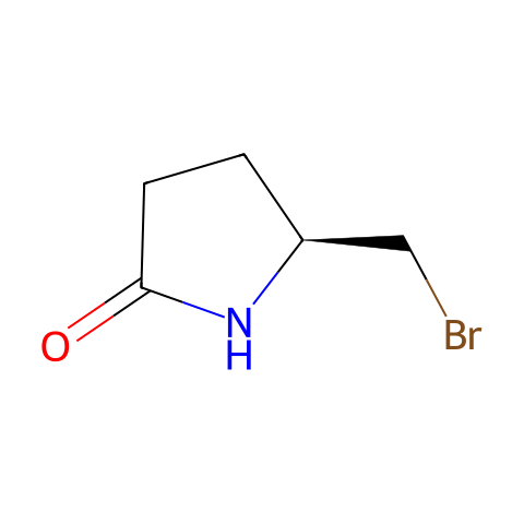 (S)-5-溴甲基-2-吡咯烷酮结构图