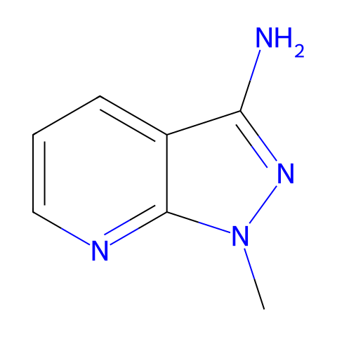1-甲基-3-氨基-吡唑并[3,4-B]吡啶结构图