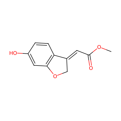 (6-HYDROXY-BENZOFURAN-3-YL)-ACETIC ACID METHYL ESTER结构图