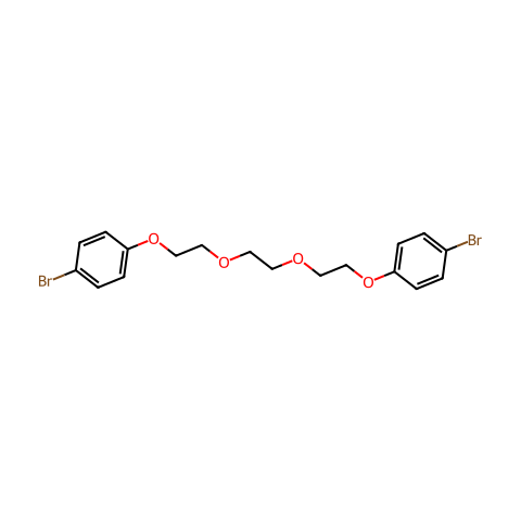 1,2-Bis(2-(4-bromophenoxy)ethoxy)ethane结构图