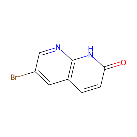 6-溴-1,8-萘啶-2(1H)-酮结构图