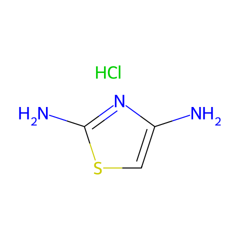 噻唑-2,4-二胺盐酸盐结构图