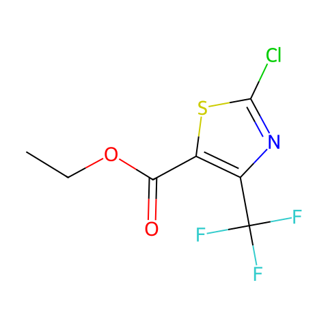 2-氯-4-三氟甲基-1,3-噻唑-5-羧酸乙酯结构图