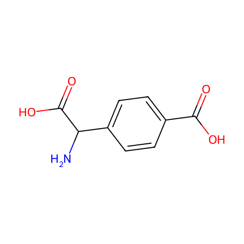 (RS)-4-CARBOXYPHENYLGLYCINE结构图