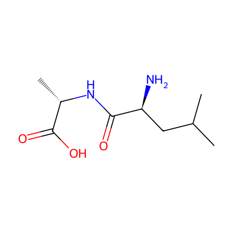 L-亮氨酸-L-丙氨酸结构图