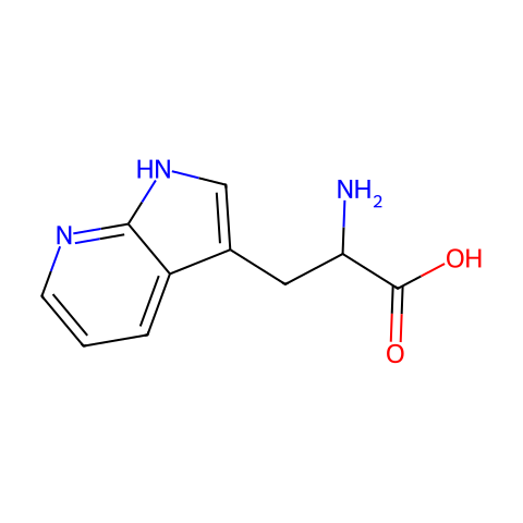 DL-7-氮杂色氨酸结构图