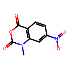 1-Methyl-7-nitroisatoic anhydride结构图