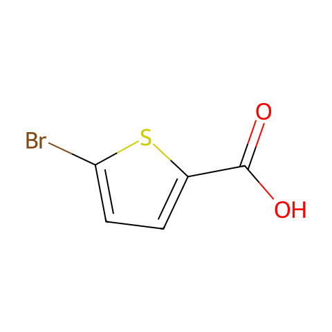 5-溴-2-噻吩羧酸结构图