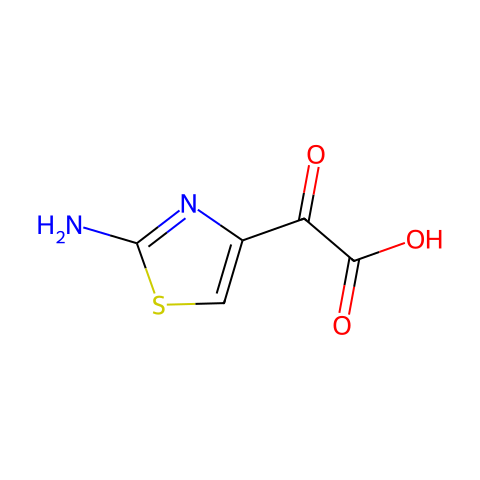 2-(2-氨基噻唑-4-基)乙醛酸结构图