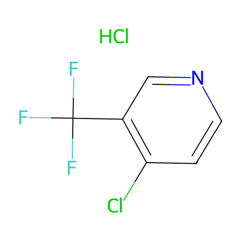 4-氯-3-三氟甲基吡啶.盐酸盐结构图