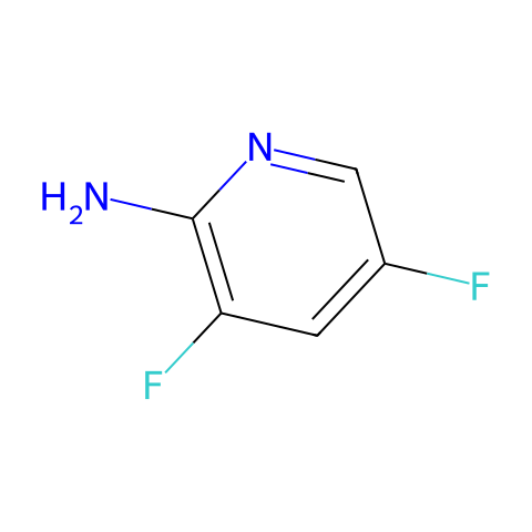 2-氨基-3,5-二氟吡啶结构图