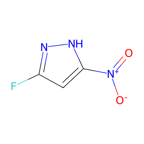 3-fluoro-5-nitro-1H-pyrazole结构图