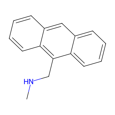 9-(甲氨甲基)蒽结构图