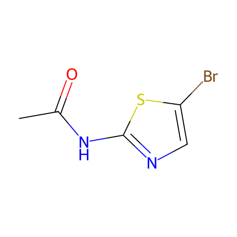 2-乙酰胺-5-溴噻唑结构图