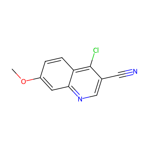 3-Quinolinecarbonitrile, 4-chloro-7-methoxy-结构图