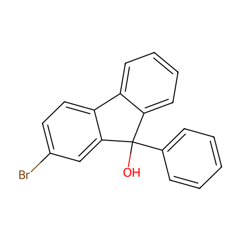2-溴-9-苯基-9H-芴-9-醇结构图
