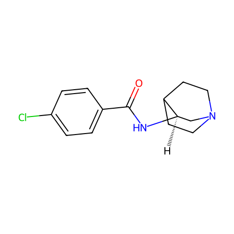 PNU-282987 (S enantiomer free base)结构图