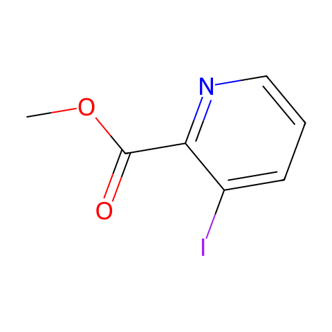 3-Iodopyridine-2-Carboxylic Acid Methyl Ester结构图