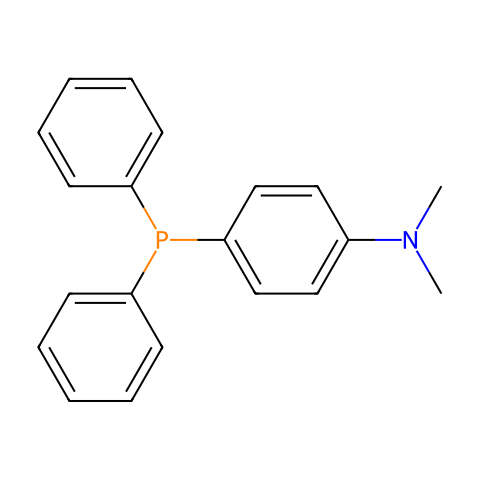 4-(二甲氨基)三苯基膦结构图