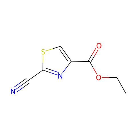 4-Thiazolecarboxylicacid,2-cyano-,ethylester(9CI)结构图