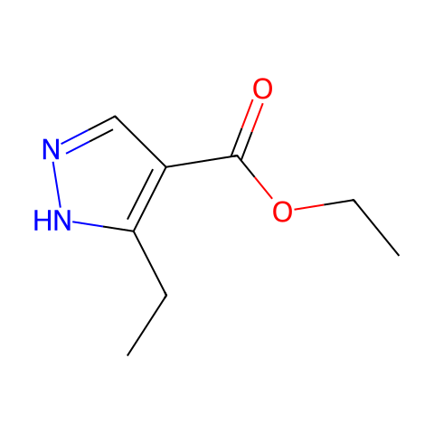 ETHYL-3-ETHYLPYRAZOLE-4-CARBOXYLATE结构图
