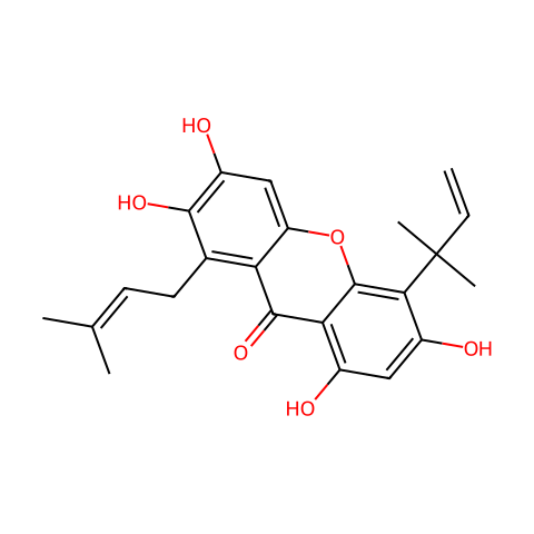 柘树口山酮 A结构图