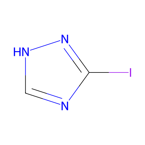 3-碘-1H-1,2,4-噻唑结构图