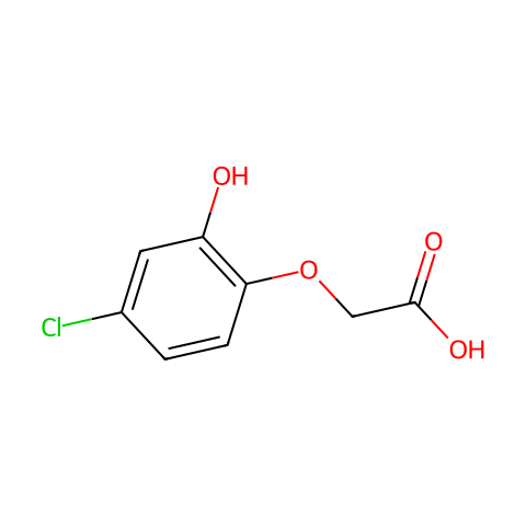 2-(4-CHLORO-2-HYDROXYPHENOXY)ACETIC ACID结构图