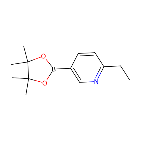 6-乙基吡啶-3-硼酸频哪醇酯结构图