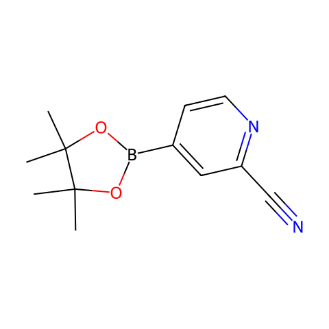 2-Cyanopyridine-4-boronic Acid Pinacol Ester结构图