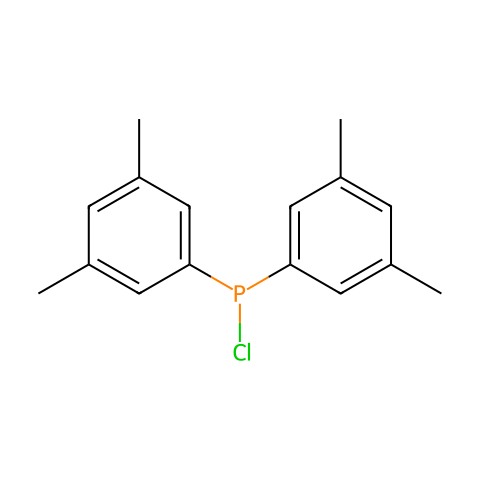 氯二(3,5-二甲基苯基)膦结构图
