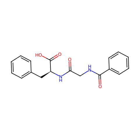 马尿酸-L-苯丙氨酸结构图