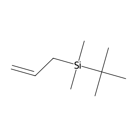 烯丙基(叔丁基)二甲基硅结构图
