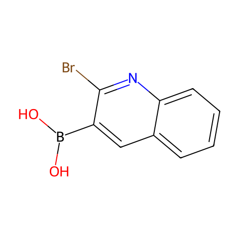 2-溴喹啉-3-硼酸结构图