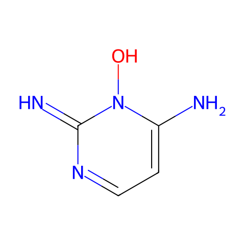 2,4-二氨基嘧啶-3-氧化物结构图