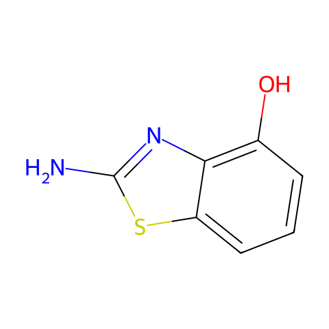 2-氨基-4-羟基苯并噻唑结构图