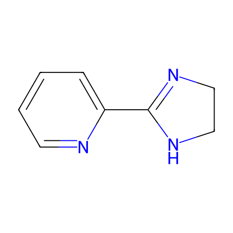 2-(4,5-二氢-1H-咪唑-2-基)吡啶结构图