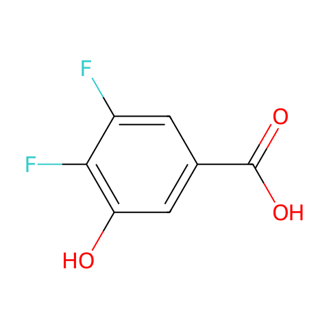 3-羟基-4,5-二氟苯甲酸结构图